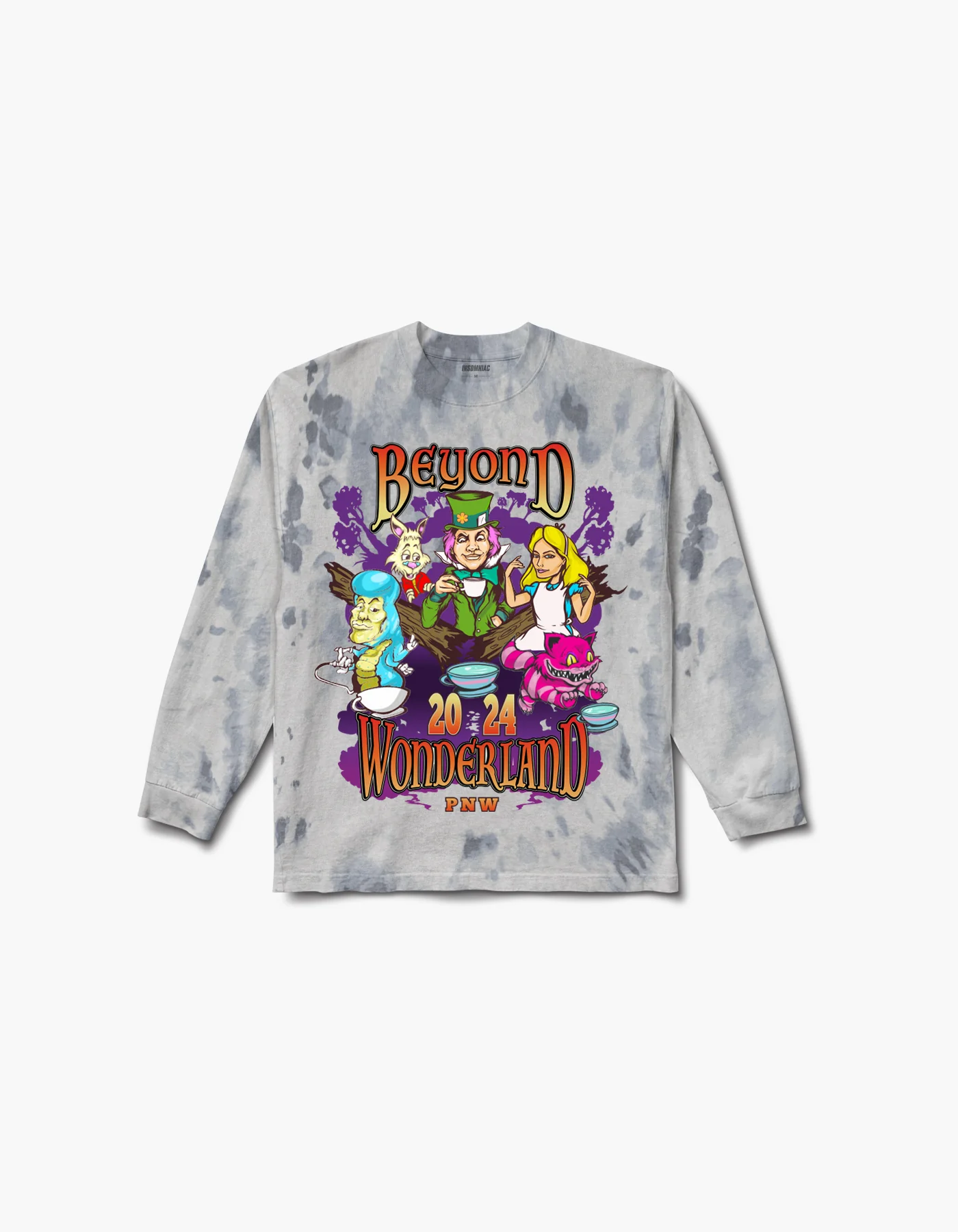 Beyond Wonderland PNW Into the Garden 2024 Lineup Tie Dye L/S Tee