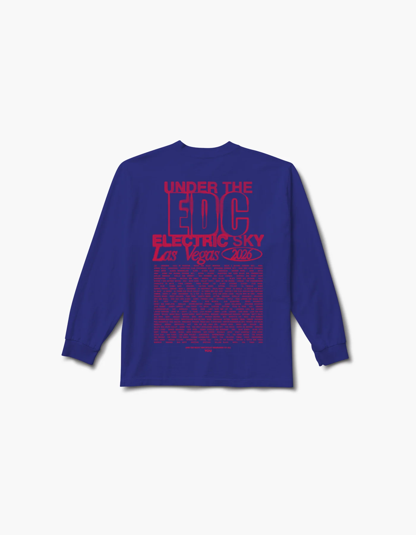 EDC 2026 Faded Lineup Long Sleeve Tee - Image 2