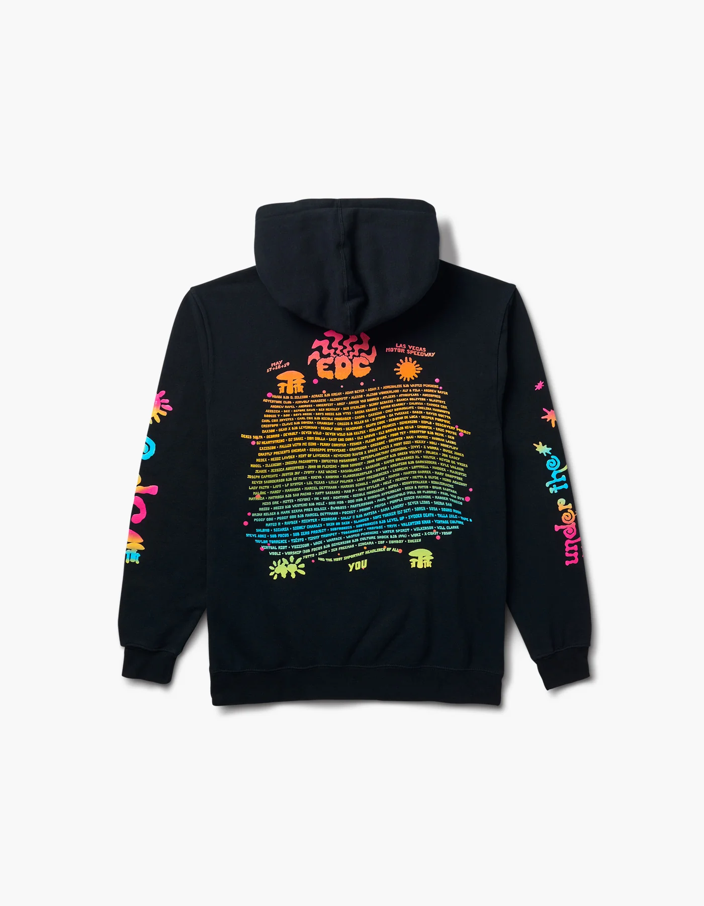 EDC Gradient Waves 2024 Lineup Hoodie - Image 2