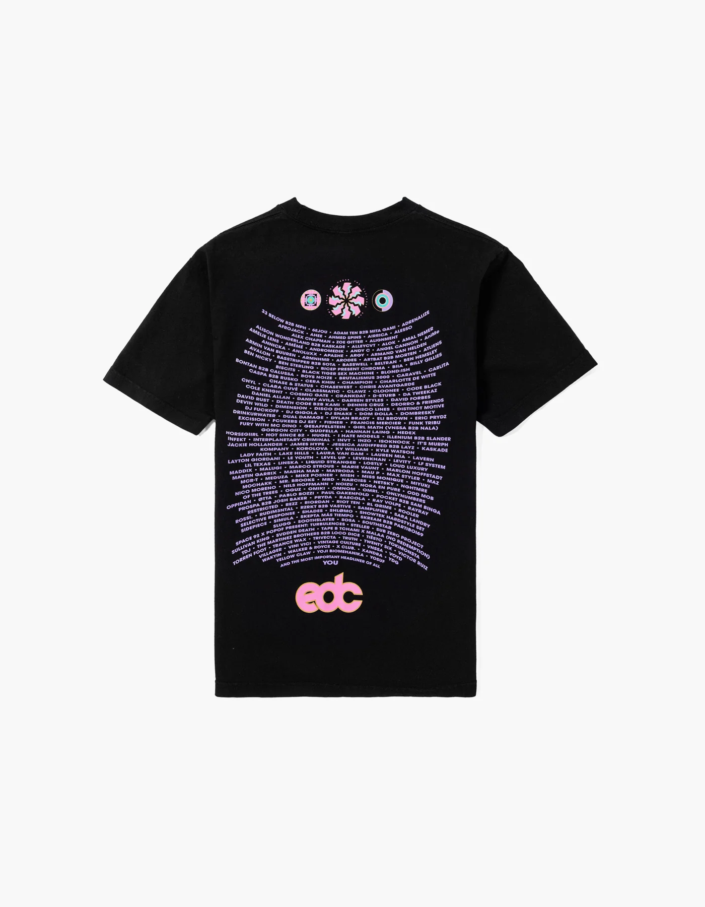 EDC Kinetic 2025 Lineup Short Sleeve Tee - Image 2