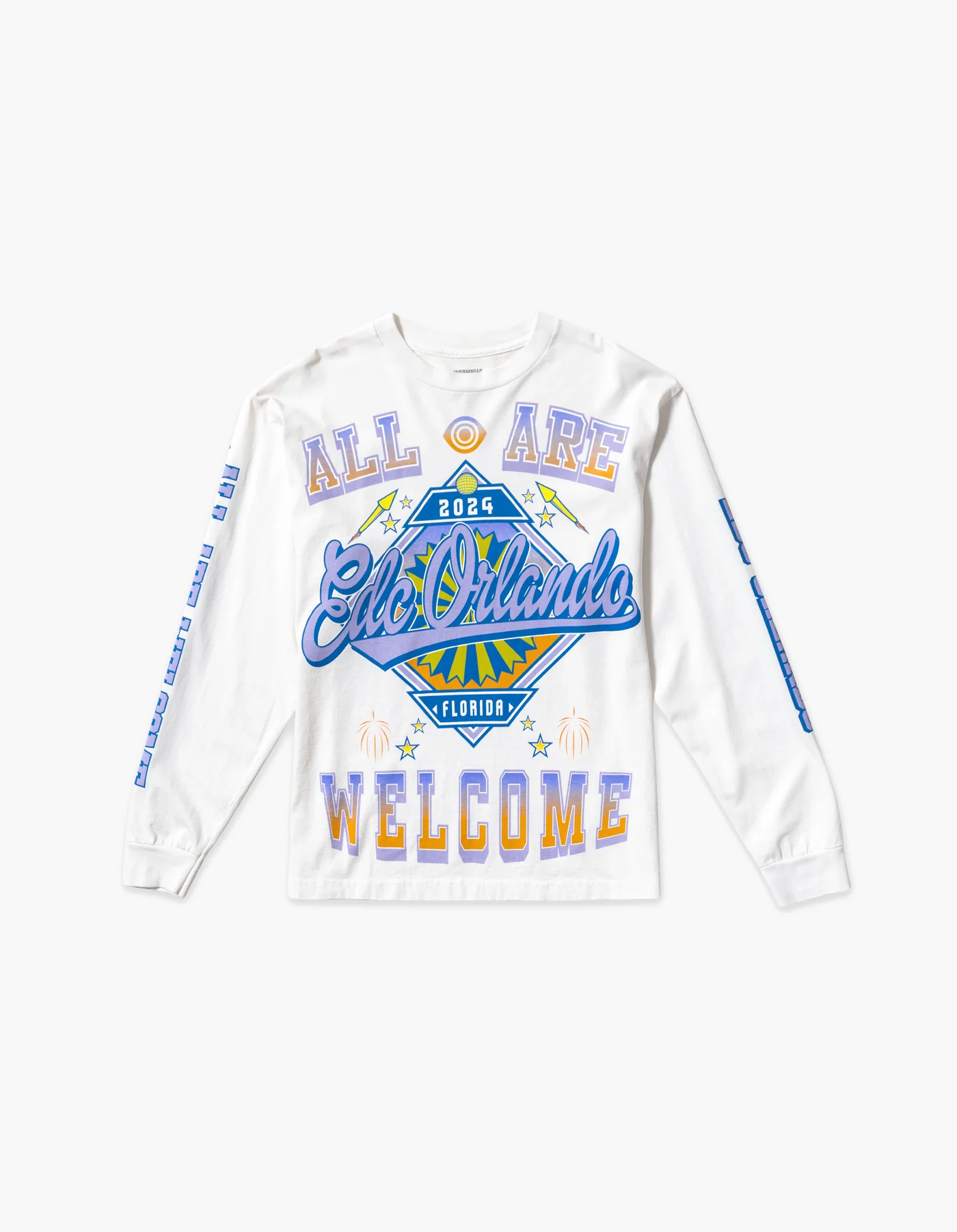 EDC Orlando Fireworks 2024 Lineup Long Sleeve Tee