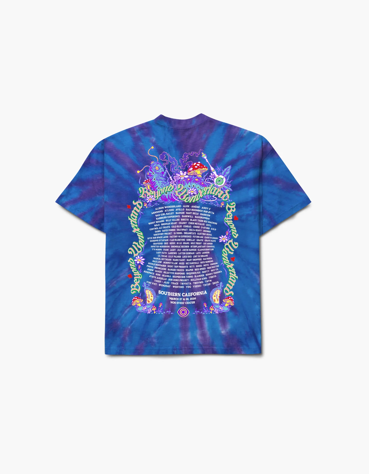 Beyond Wonderland Entrance Tie Dye 2026 Lineup Tee - Image 2