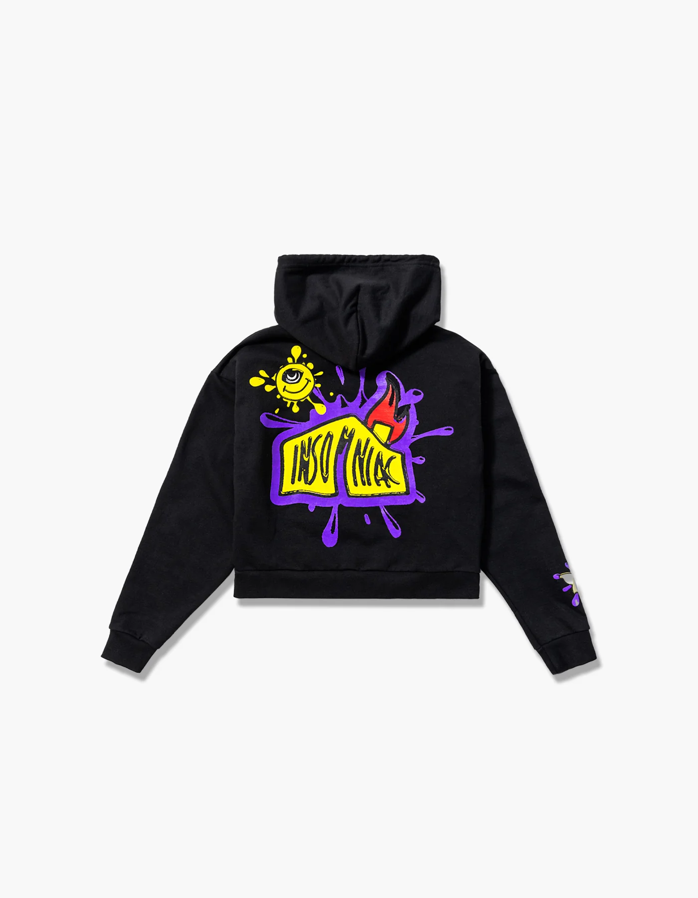 House Splat 2-Way Zipper Crop Hoodie - Image 2