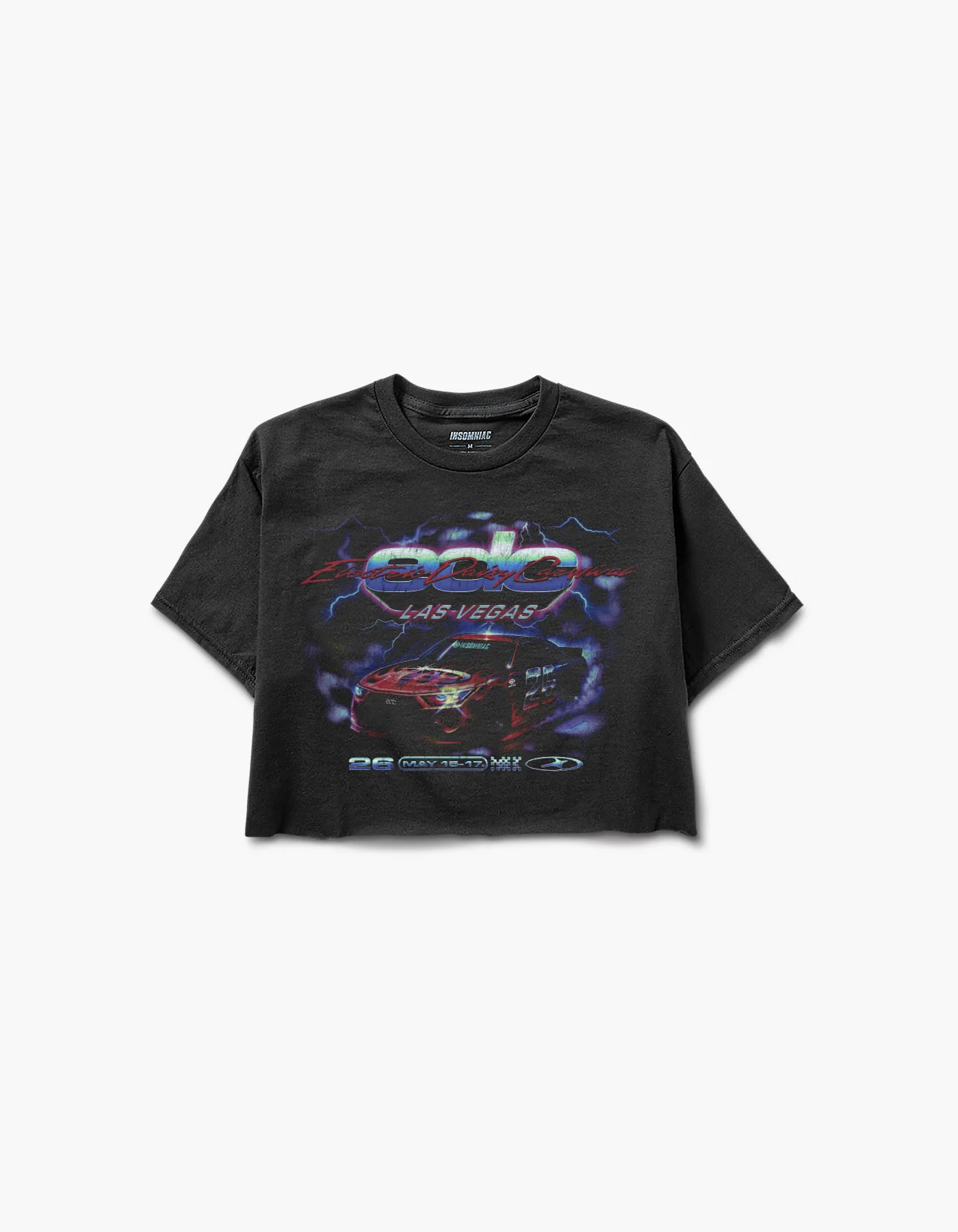 EDC 2026 Speedway Thunder Lineup Crop Tee