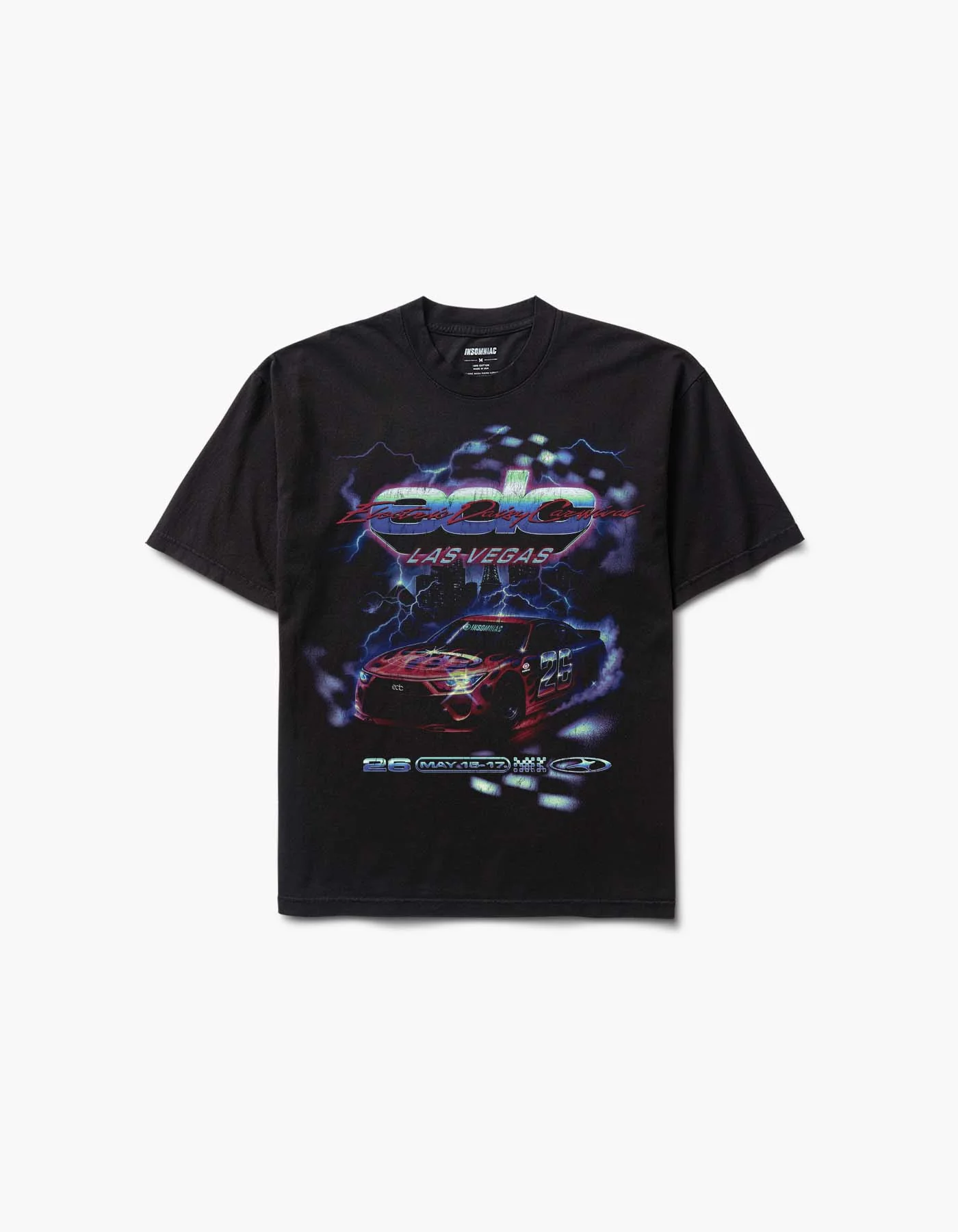 EDC Speedway Thunder 2026 Lineup Short Sleeve Tee